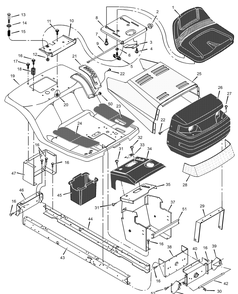Part Location Diagram of 094211E700 Murray DISCONTINUED